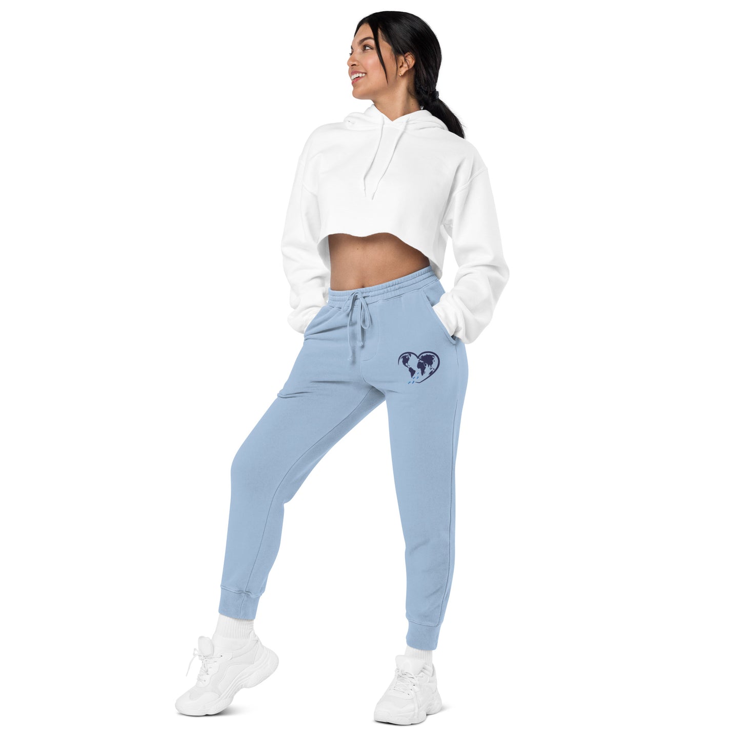 Pantalon de sport teint par pigment