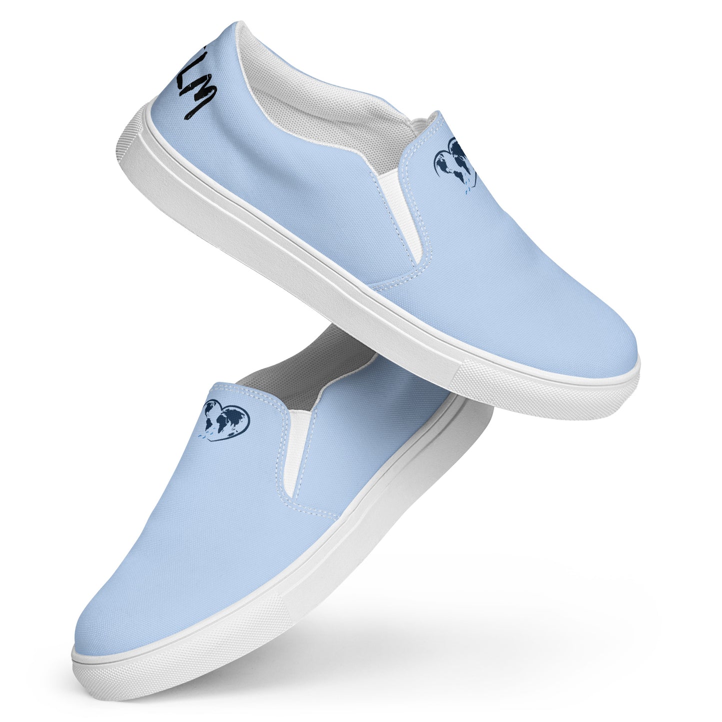 Tennis en toile sans lacets femme